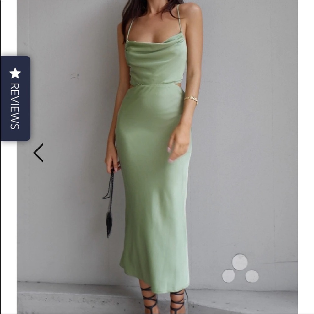 Runaway the label slip midi dress